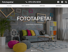 Tablet Screenshot of fototapetai.info
